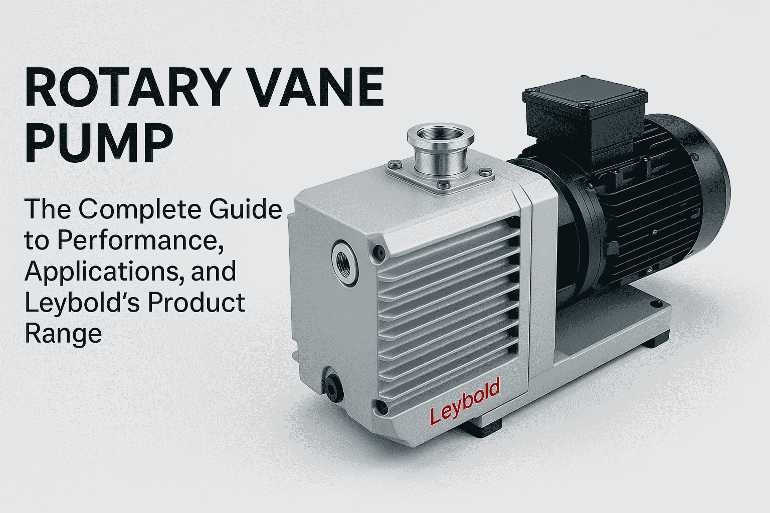 Rotary Vane Pump: The Complete Guide to Performance, Applications, and Leybold’s Product Range