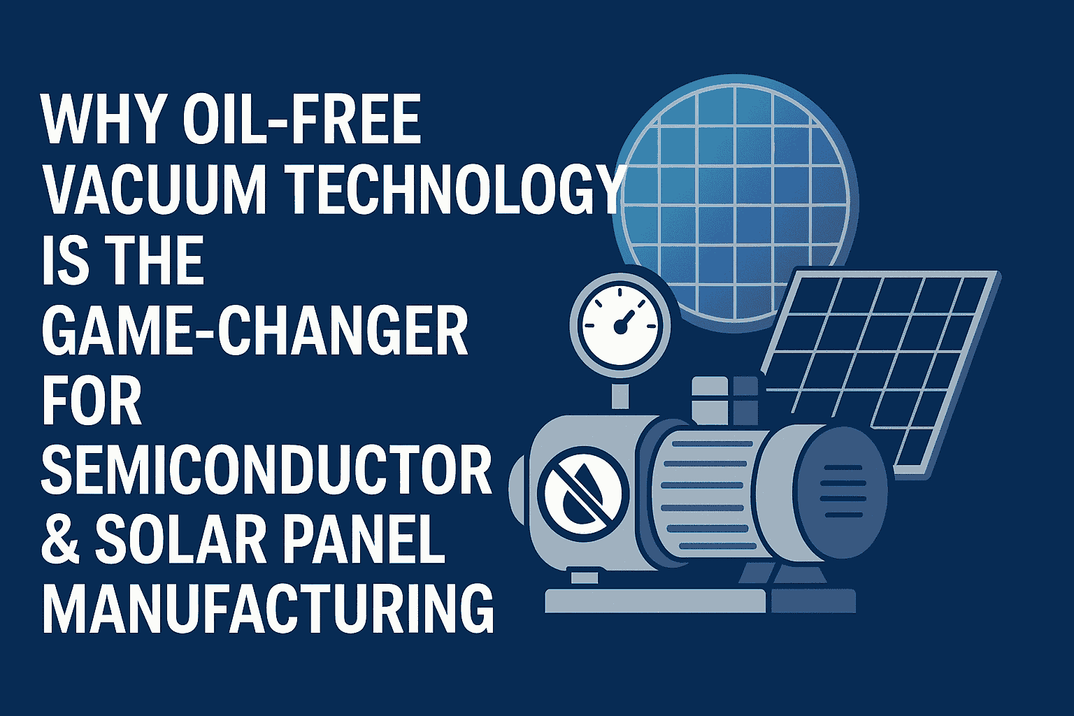 Why Oil-Free Vacuum Technology is the Game-Changer for Semiconductor & Solar Panel Manufacturing
