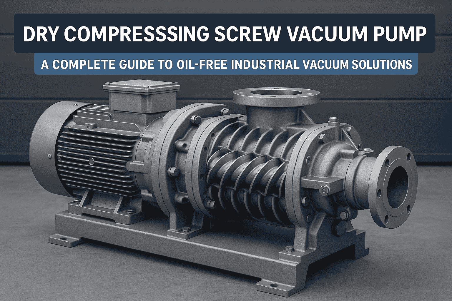 Dry Compressing Screw Vacuum Pump: A Complete Guide to Oil-Free Industrial Vacuum Solutions